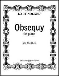 Obsequy Op. 41, No.5 piano sheet music cover Thumbnail